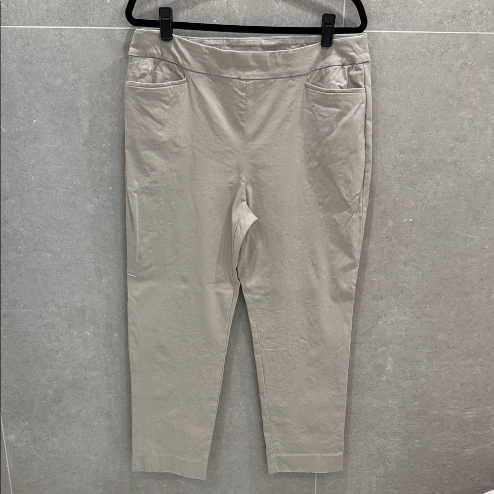 Chico's Tan Straight Leg Pants